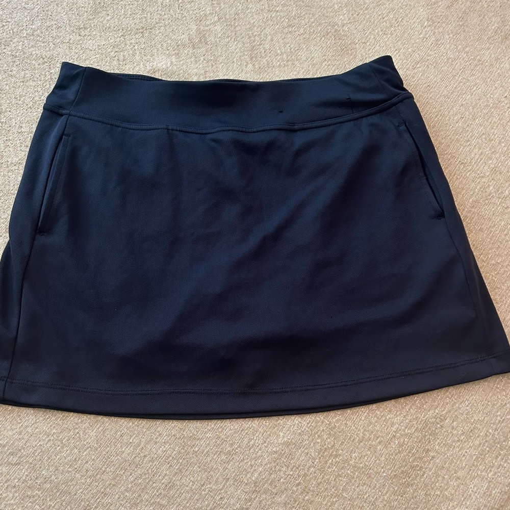 PGA Tour Airflux Skort Navy Blue 2 Side Pockets & a Back Breathable Fabric